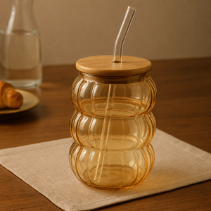 Chubby Coffee Glass Cup