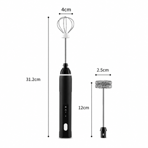 2-in-1 USB Rechargeable Electric Milk Frother & Hand Mixer