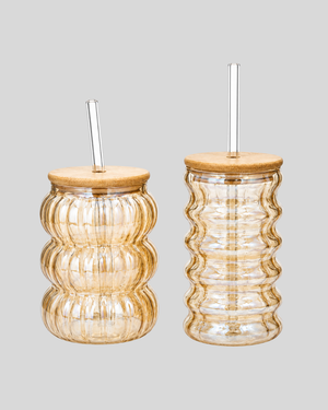 Chubby Coffee Glass Cup