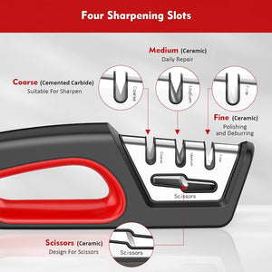 4-Stage Kitchen Knife Sharpener