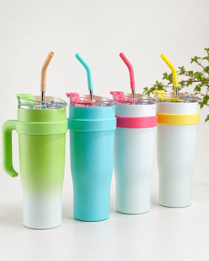 Premium Insulated Tumbler With Straw